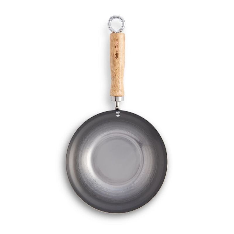 8" Flat Bottom Carbon Steel Wok