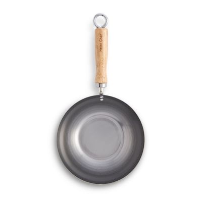 8" Flat Bottom Carbon Steel Wok