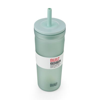 20oz Mint Tumbler with Straw