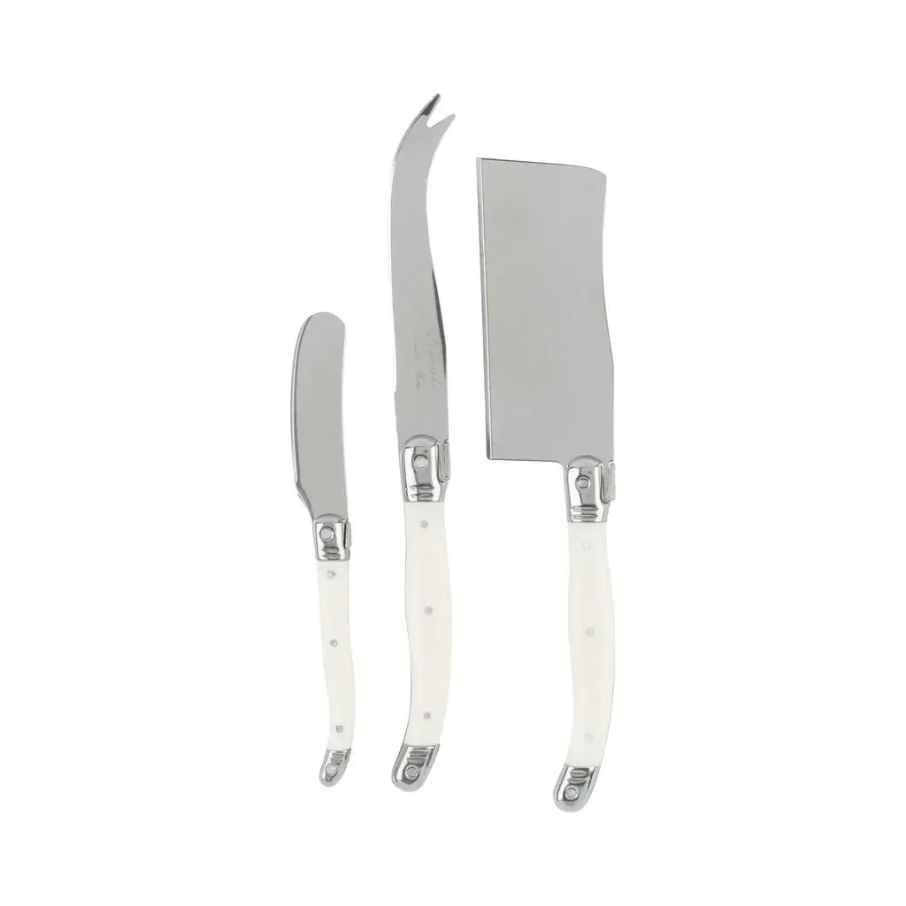Laguiole Ivory Cheese Knives, set of 3