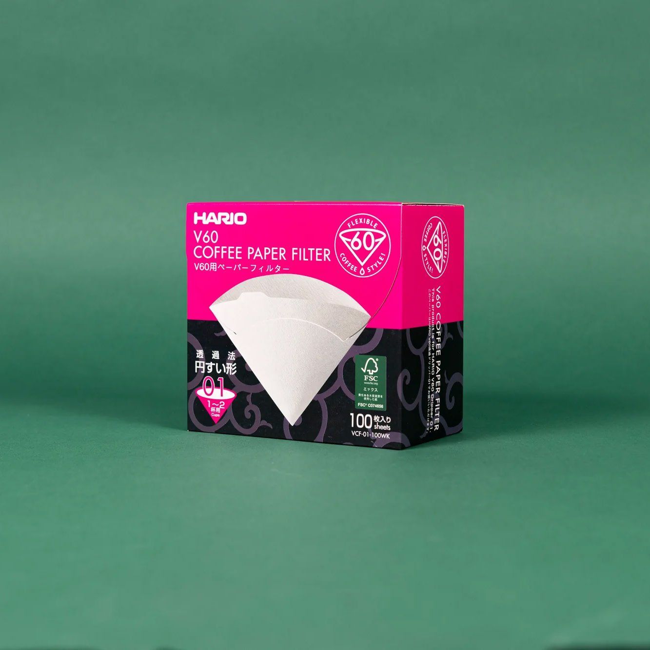 Hario White #1 Filters, 100 Count