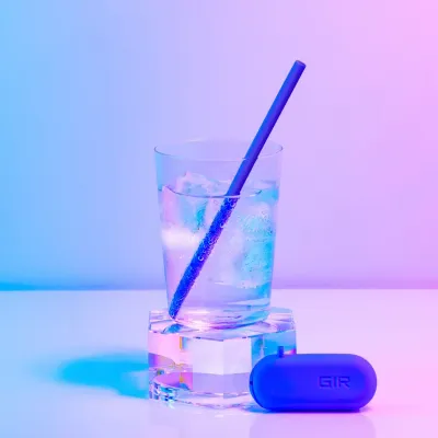 Get it Right Silicone Straws &amp; Brush, set of 2