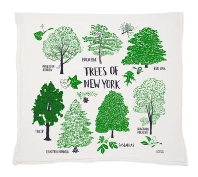 Claudia Pearson Trees of NY Dishtowel