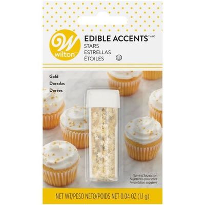 Gold Stars Edible Glitter