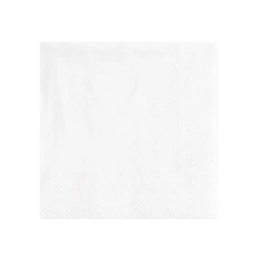 White Pearl Cocktail Napkins, set of 20
