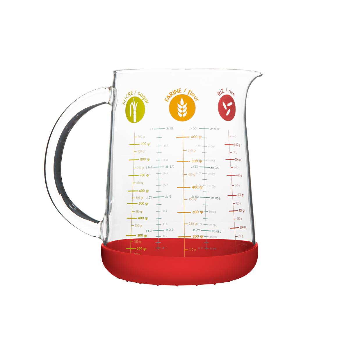 Measuring Jug with Red Handle