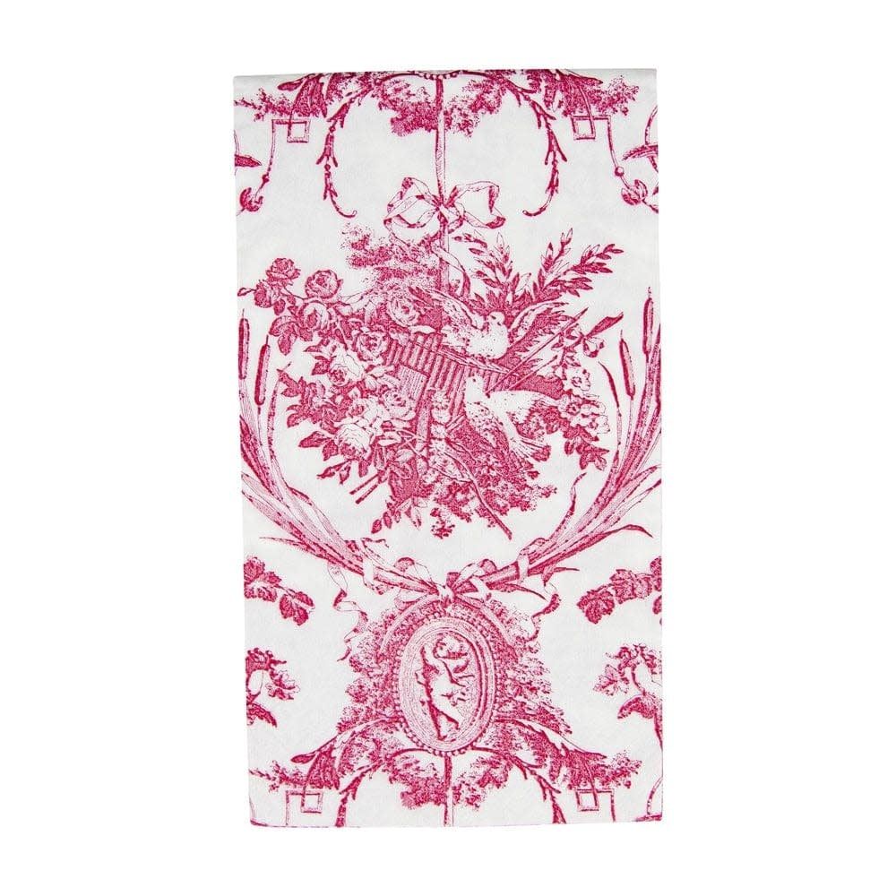 Rose Toile Paper Dinner Napkins