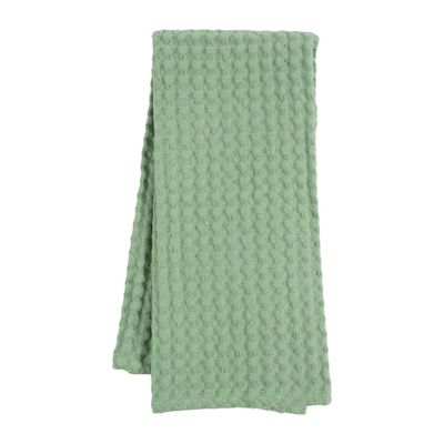 Green Waffle Dishtowel
