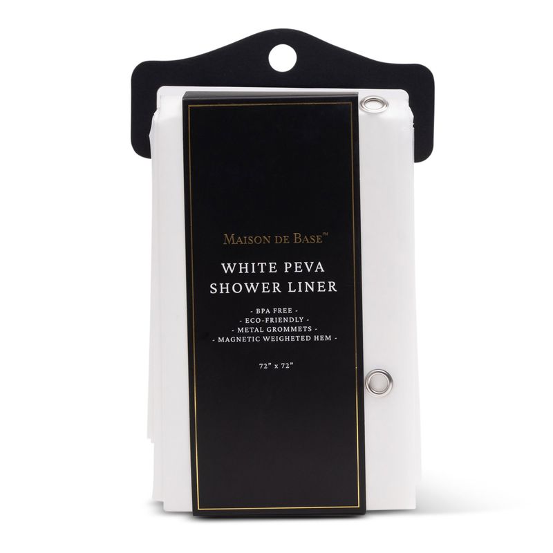 White Shower Curtain Liner