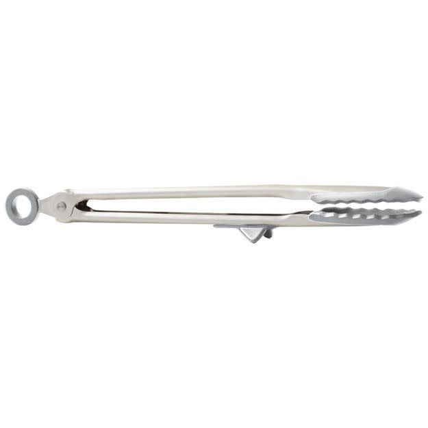 13" Oyster Gray Silicone Tongs