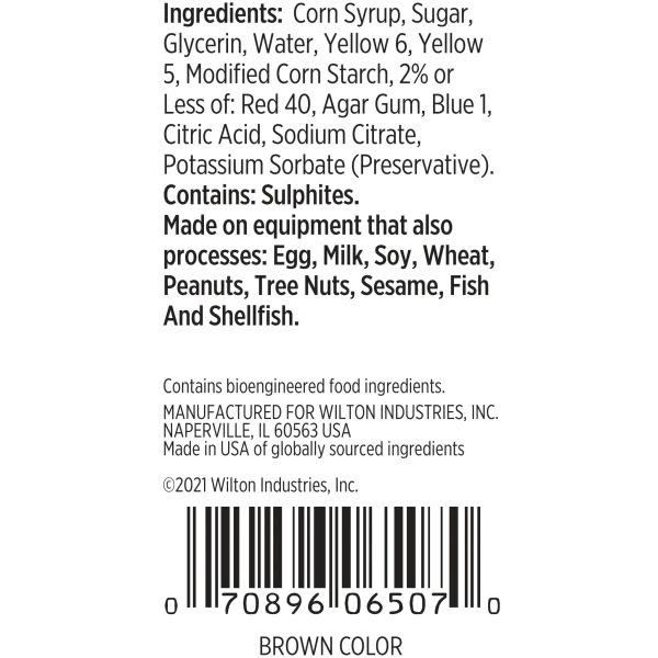 Wilton 1oz Brown Gel Food Color