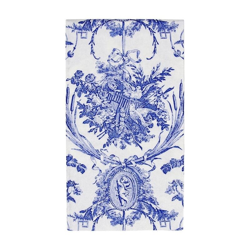 Blue Toile Paper Dinner Napkins