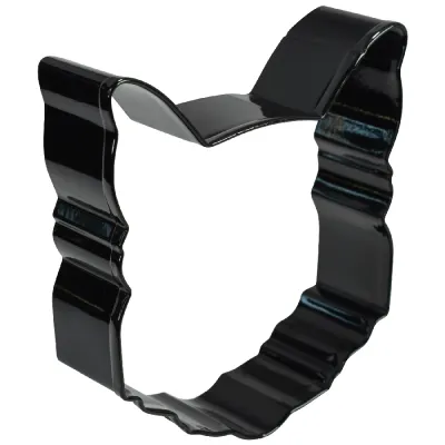 3.5" Black Cat Face Cookie Cutter