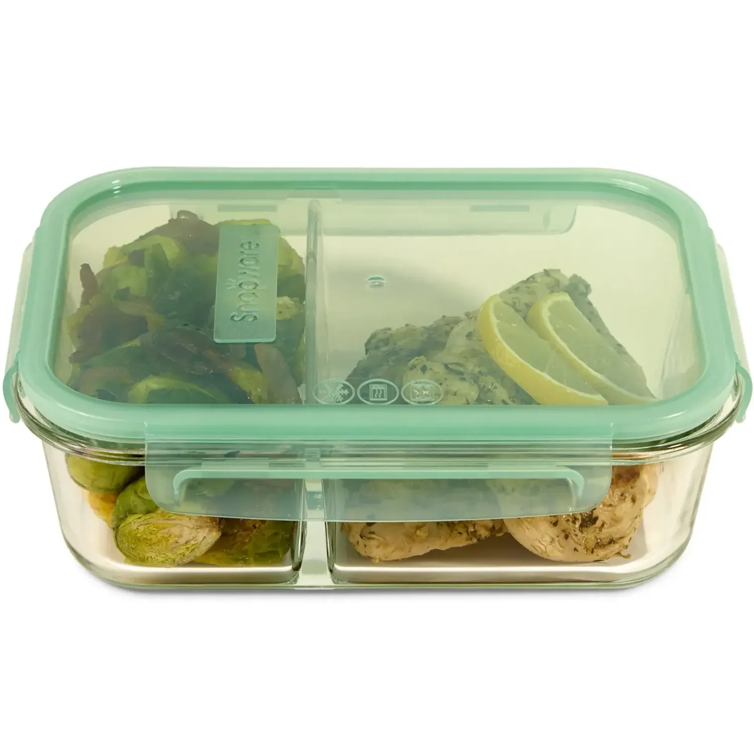 5.8 cup Snapware Bento Glass Storage with Plastic Lid