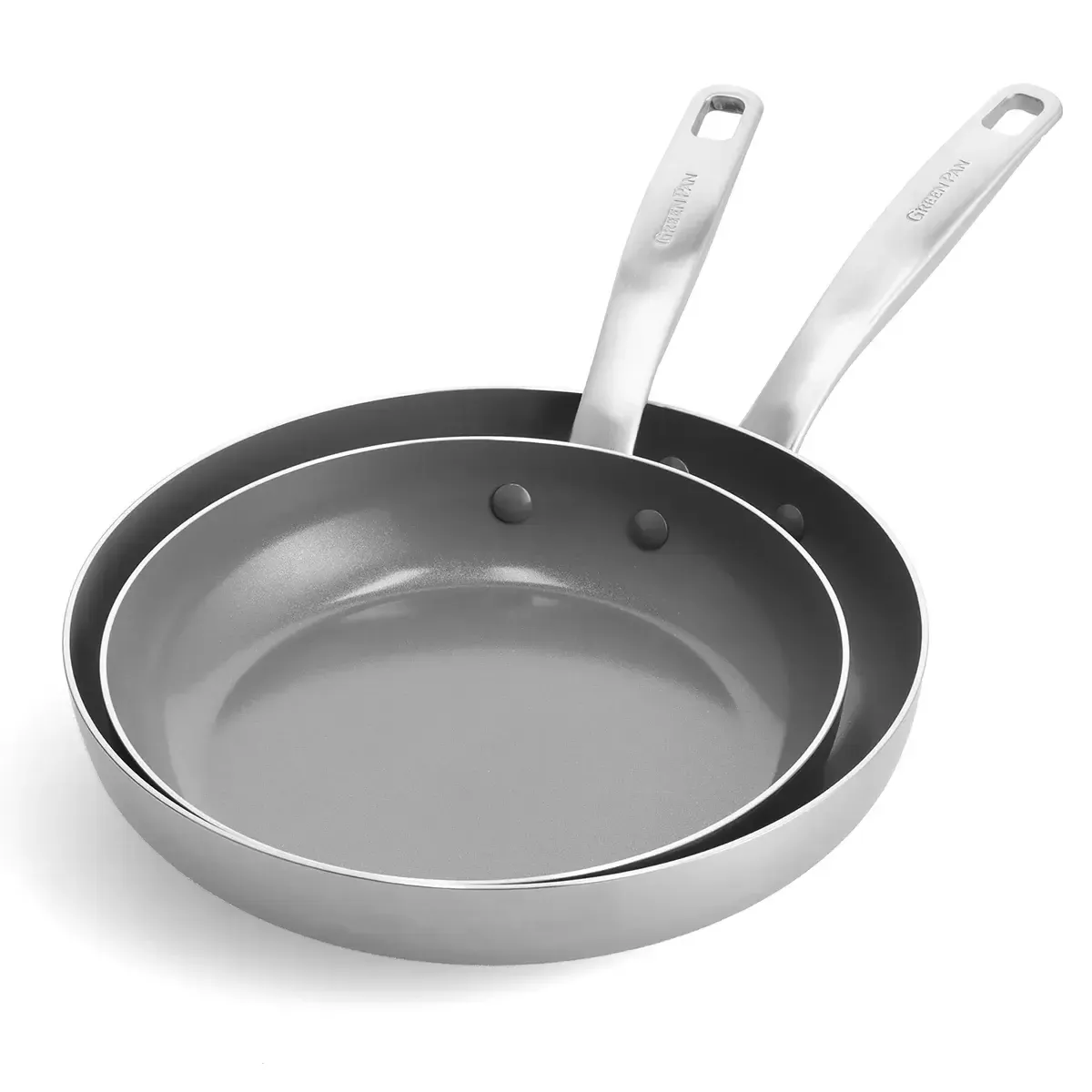 8" Chatham Ceramic Non-Stick &amp; Stainless Steel Frying Pan