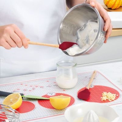 Tovolo Cayenne Red Mini Silicone Spatula &amp; Spoonula Set