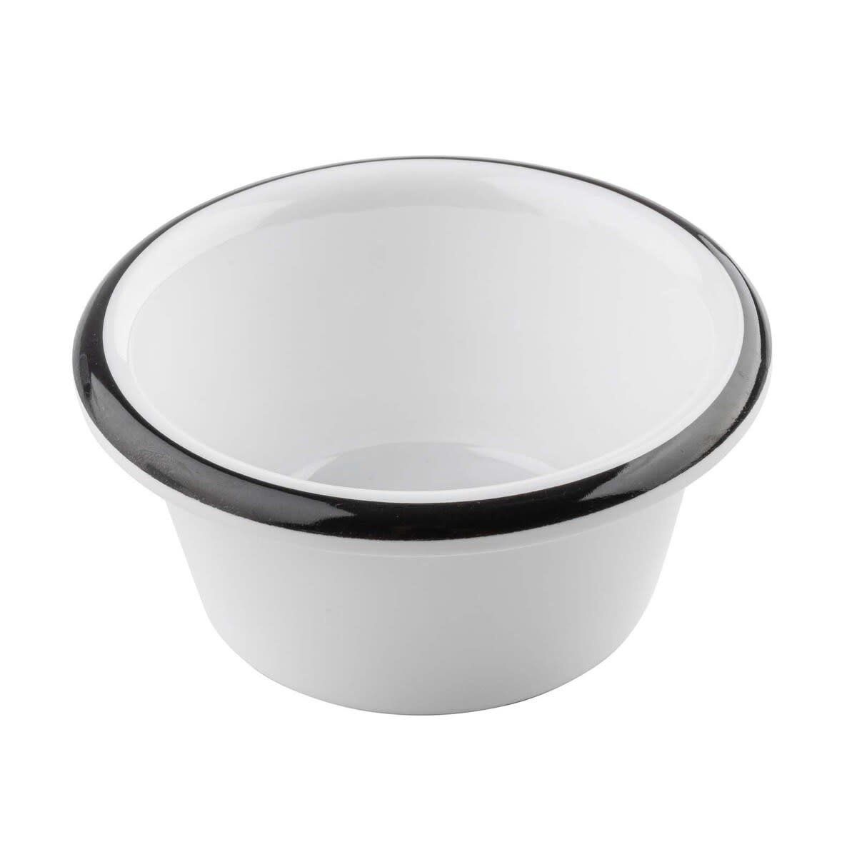 4oz White Enamelware Dipping Bowl