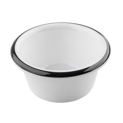 4oz White Enamelware Dipping Bowl