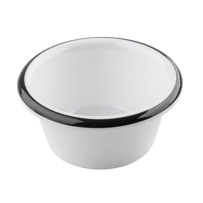4oz White Enamelware Dipping Bowl
