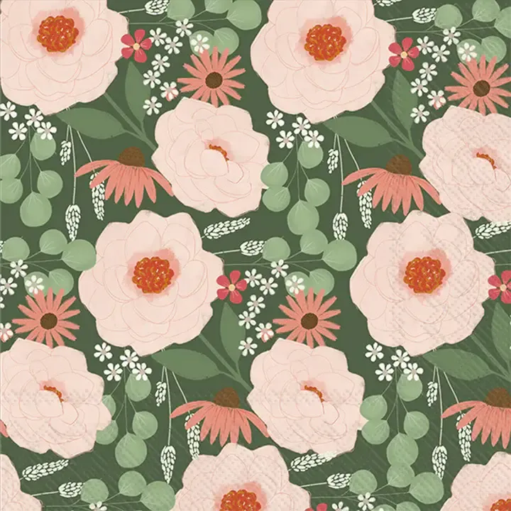 Garden Paper Lunch Napkins, set of 20