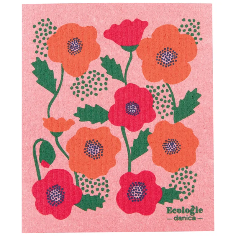 Poppy Cellulose Dishcloth