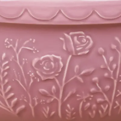12" Pink Rose Mixing Bowl