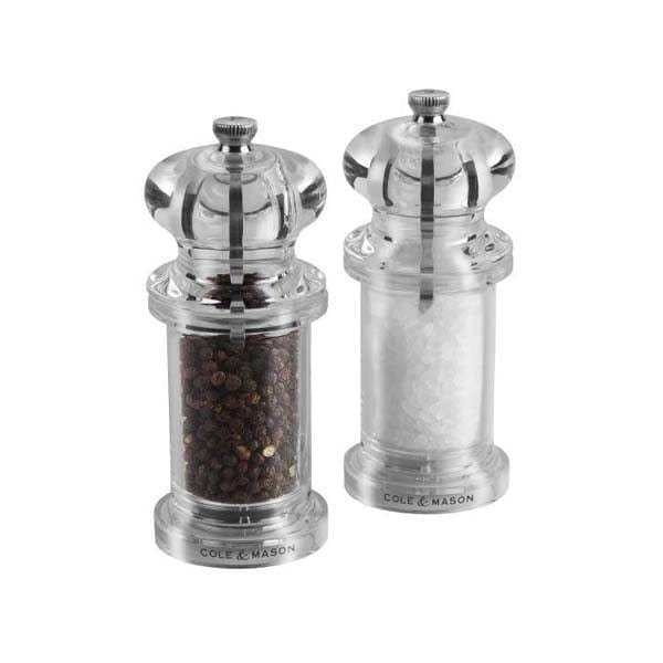 5.5" Acrylic Salt &amp; Pepper Mill Set