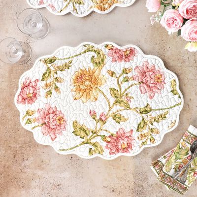 April Cornell Quilted Rosehip Placemat