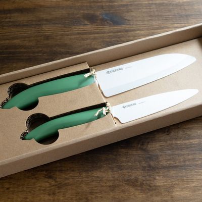 Kyocera Ceramic Santoku &amp; Utility Knife Set