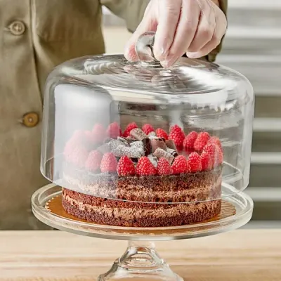 9.5" Glass Cake Dome