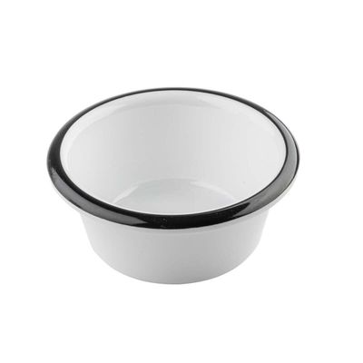 3oz White Enamelware Dipping Bowl