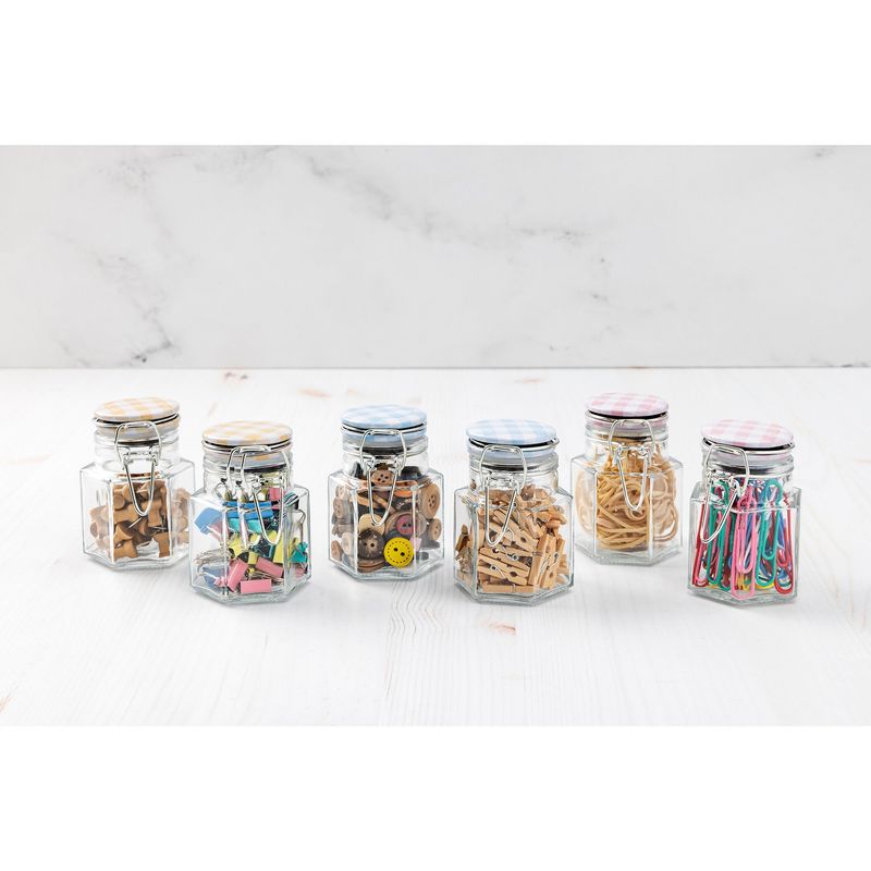3.4oz Gingham Swing Top Jar