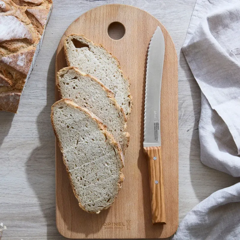 Opinel 8" Olive Wood Bread Knife