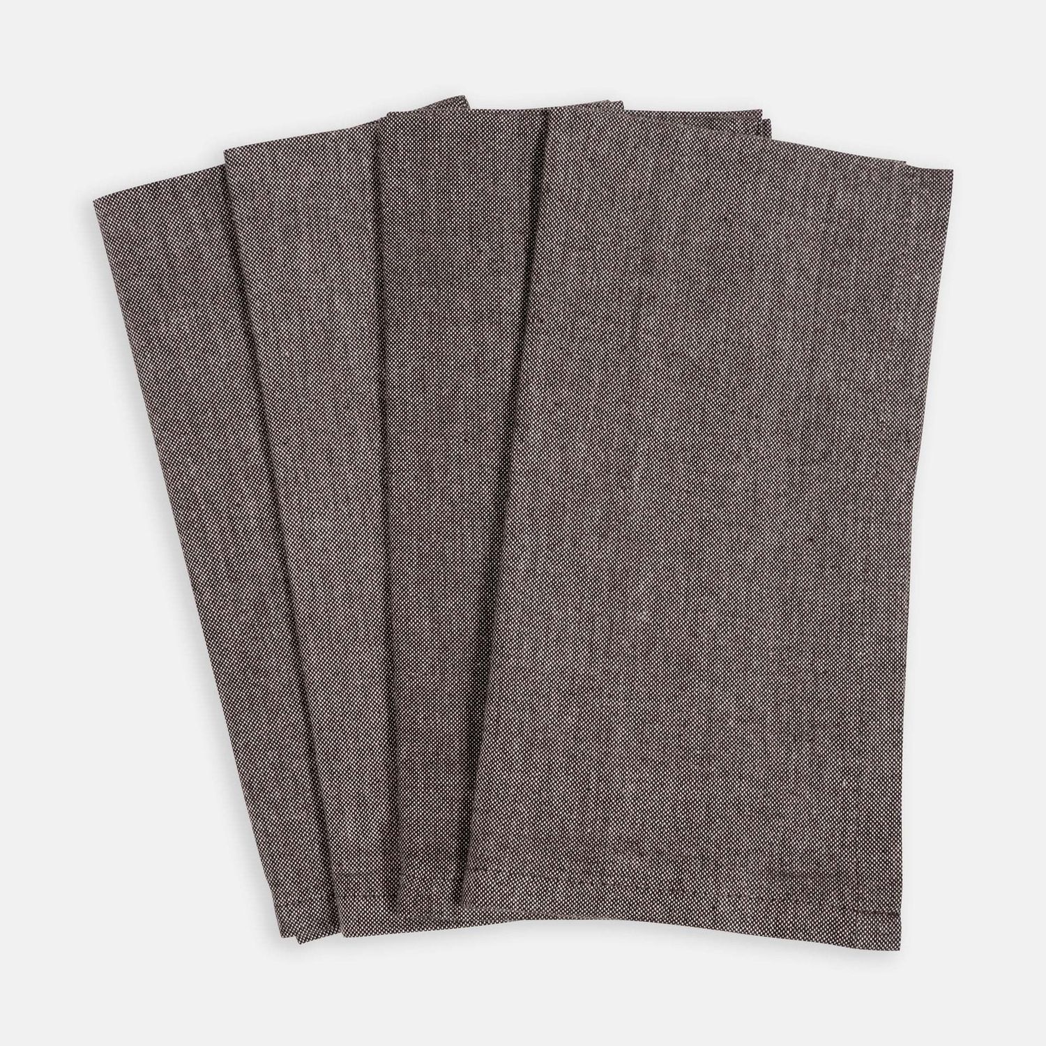 Black Chambray Napkins, set of 4