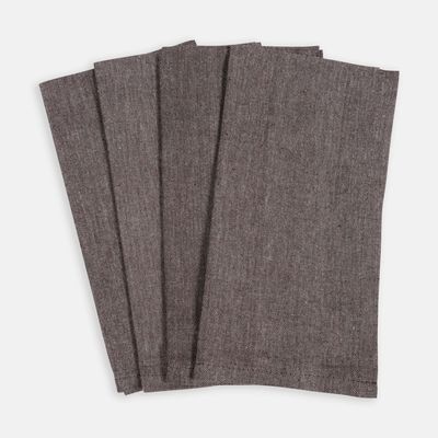 Black Chambray Napkins, set of 4