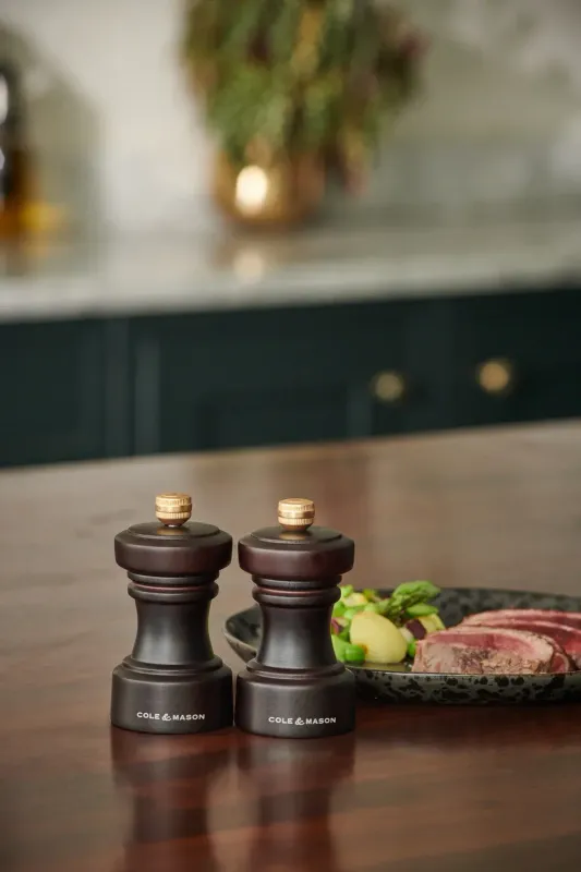 4" Chocolate Salt &amp; Pepper Mill Set