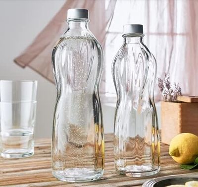 34oz Glass Water Carafe &amp; Lid
