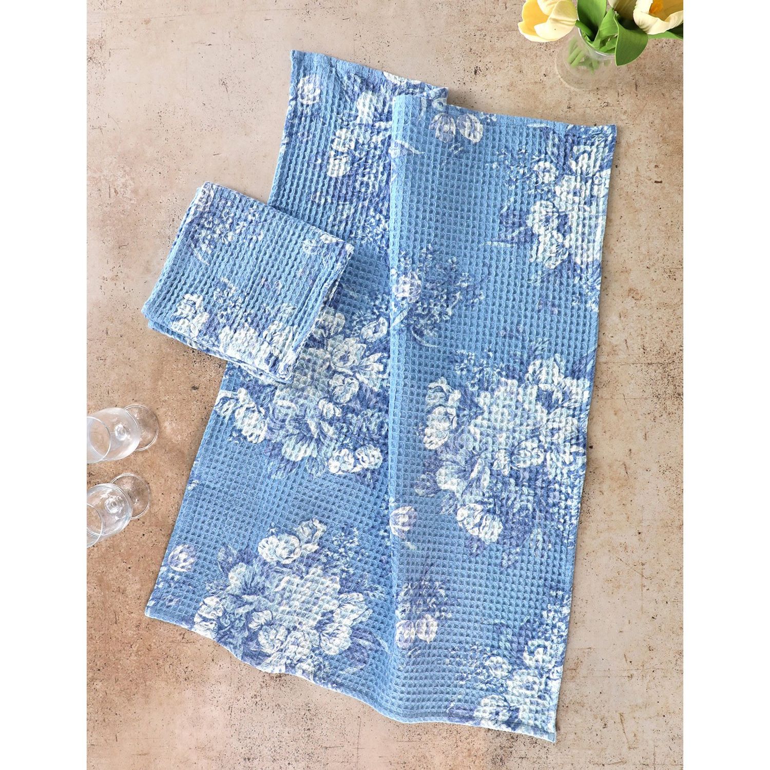 Blanche Blue Dishtowel