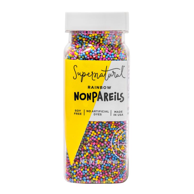 3oz Dye-Free Rainbow Nonpareils