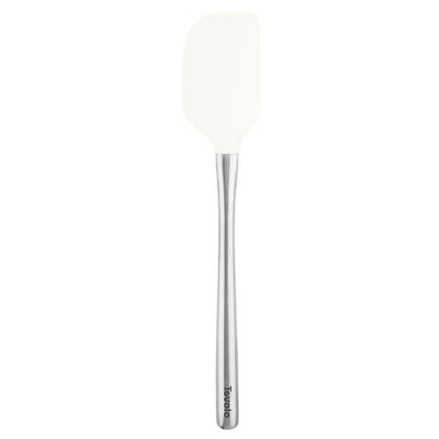 White Silicone Spatula with Stainless Handle