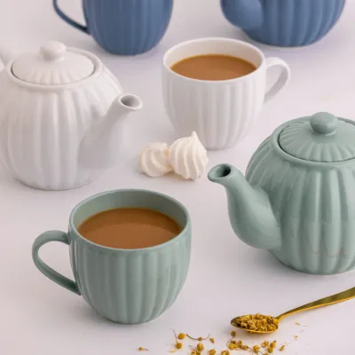 16oz Ribbed Duckegg Mug
