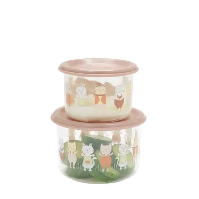 Prairie Kitty Snack Containers, set of 2