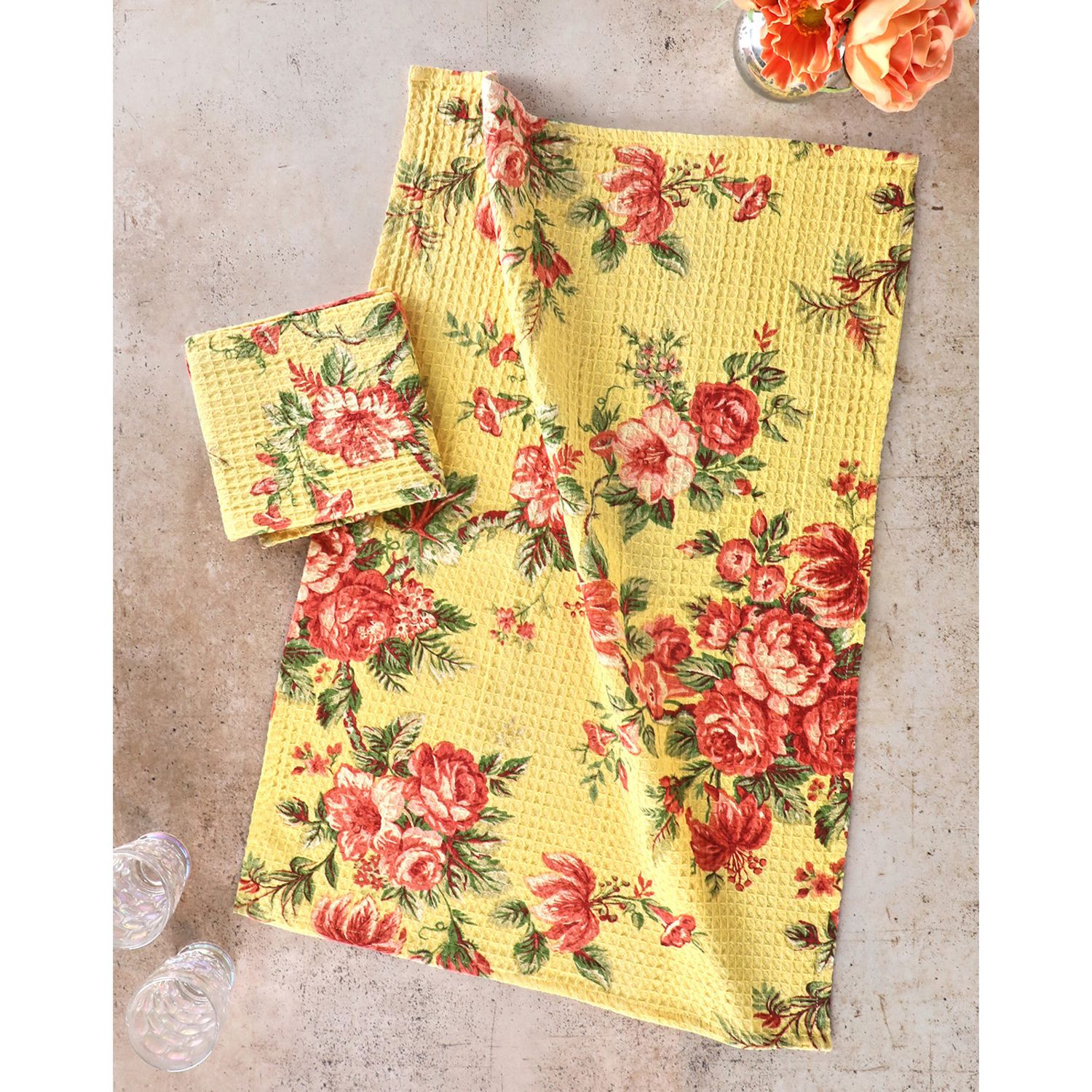 Rosemary Yellow Dishtowel