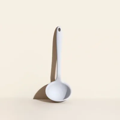 Studio White Silicone Ladle