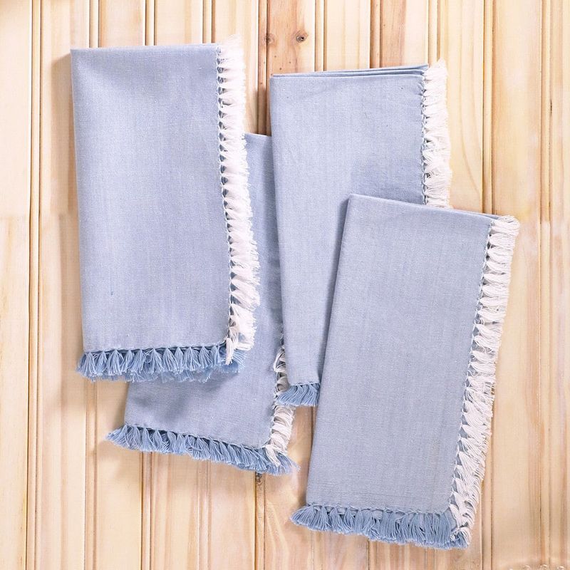 Chambray Blue Napkins, set of 4