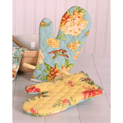 Portugal Patchwork Oven Mitts, set of 2