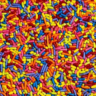 Supernatural 3oz Rainbow Jimmies Dye-Free Sprinkles