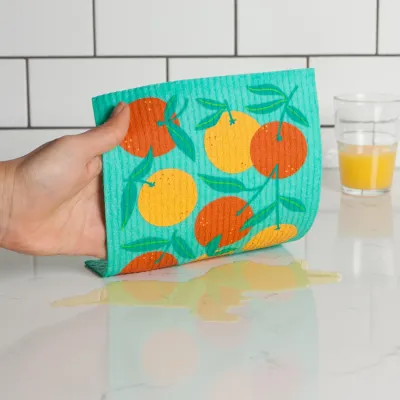 Oranges Cellulose Dishcloth