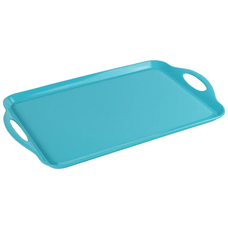 18.75x11.25" Turquoise Melamine Tray