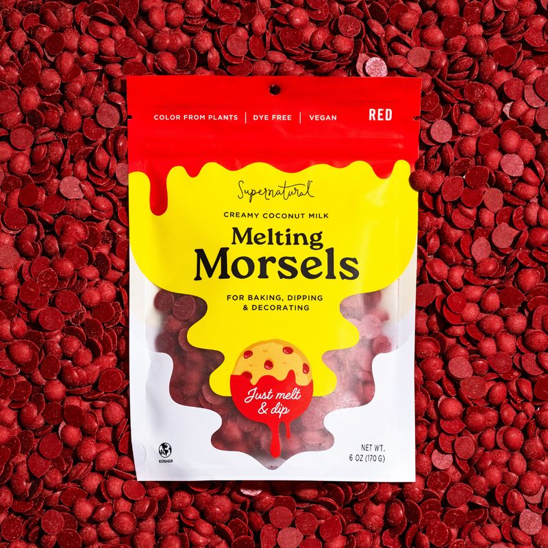 Supernatural Red Plant-Based Melting Wafers